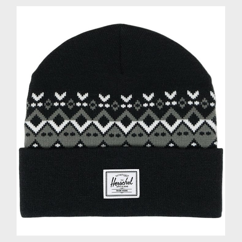 Herschel Hue - Strik - Elmer - Black Fair Isle