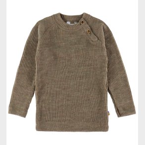 Joha Bluse - Strik - Uld - Beige Meleret