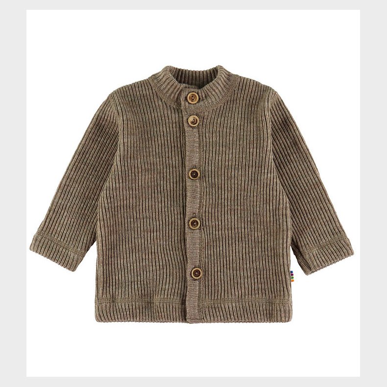 Joha Cardigan - Strik - Uld - Beige Meleret