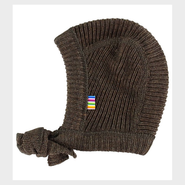 Joha Babyhjelm - Uld - Strik - Brun Meleret