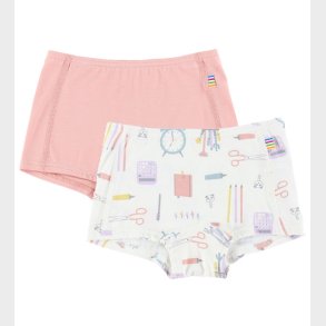 Joha Hipster - 2-pak - Viskose/ Bambus - Off White m. Print