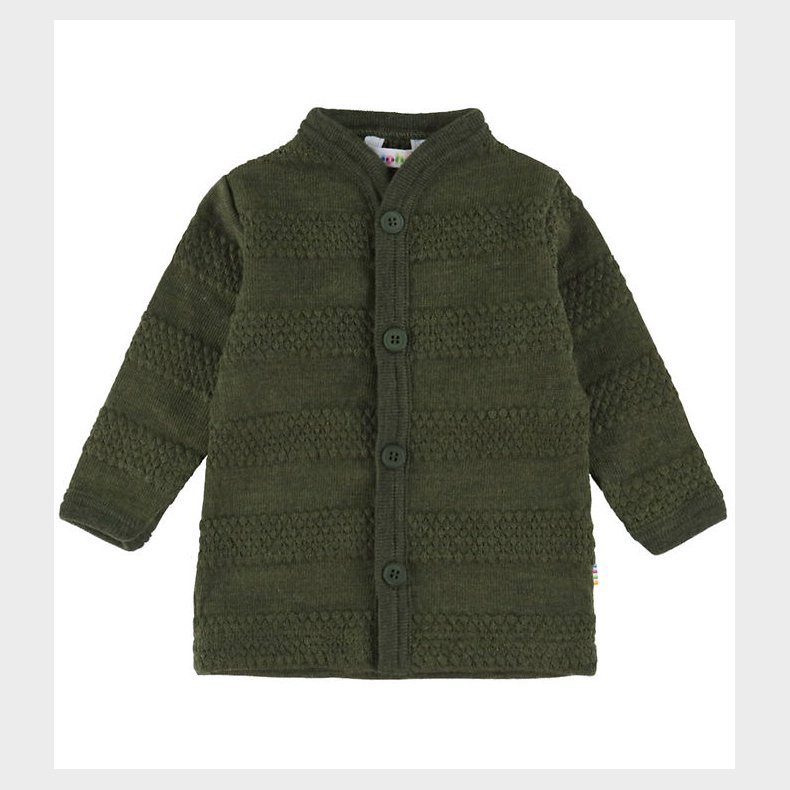 Joha Cardigan - Strik - Uld - Mos Grn