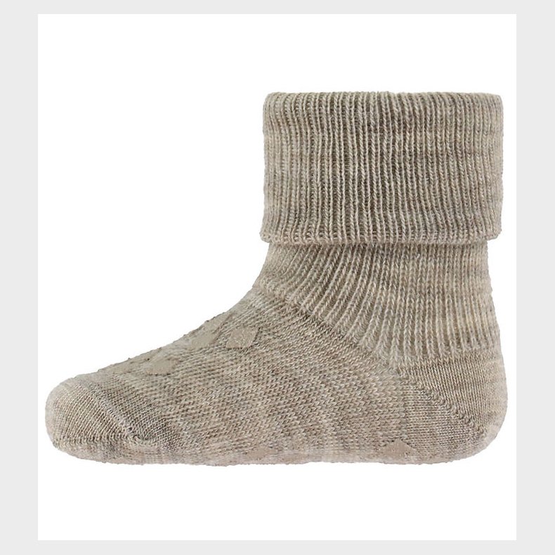 MP Str�mper - Uld - Anti-slip - Light Brown Melange