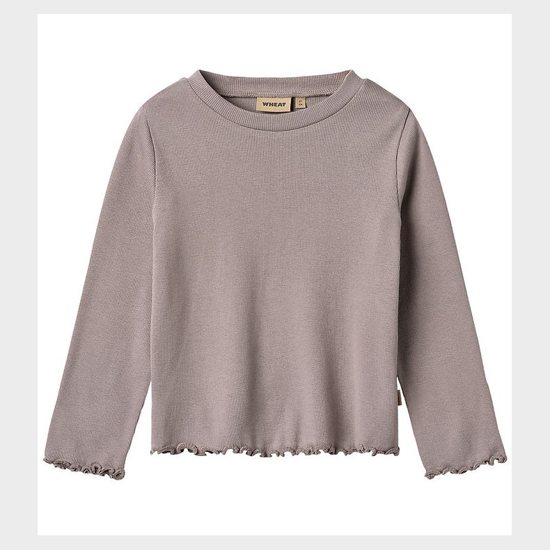 Wheat Bluse - Rib - Else - Dusty Purple