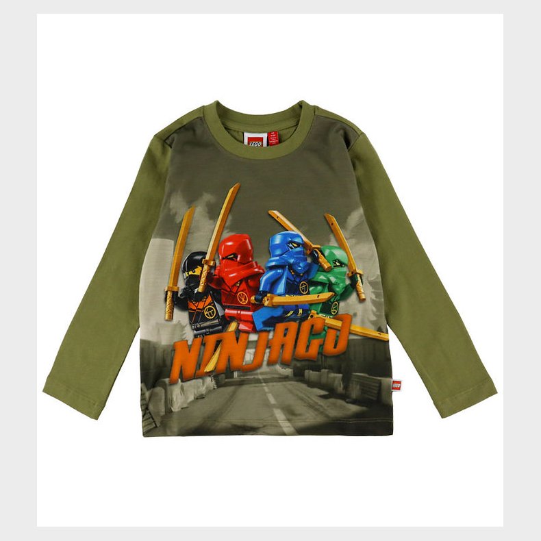 LEGO® Ninjago Bluse - LwTaj 101 - Armygr�n m. Print
