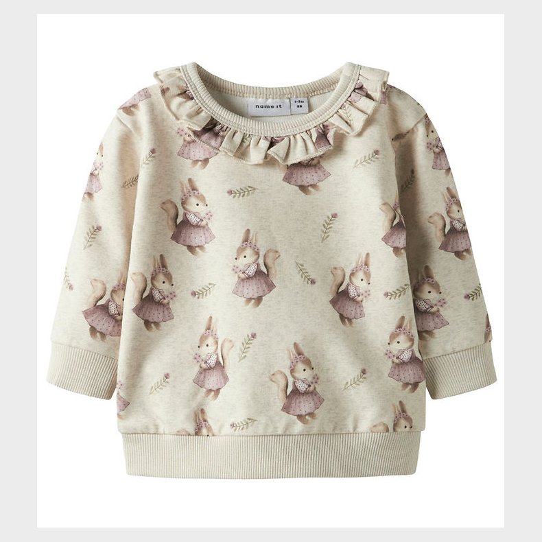 Name it Sweatshirt - NbfShelly - Peyote Melange