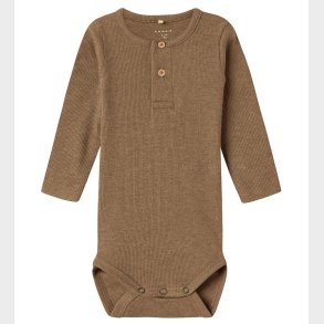 Name It Body l/� - Rib - NbmKab - Toasted Coconut/Melange