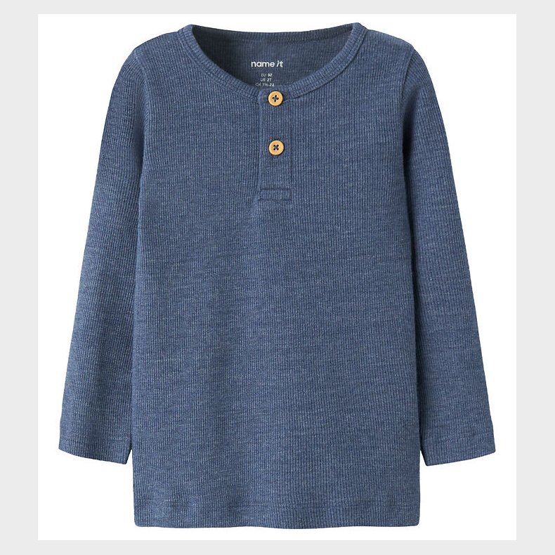 Name It Bluser - Rib - NbmKab - Vintage Indigo/Melange