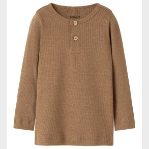 Name It Bluser - Rib - NbmKab - Toasted Coconut/Melange