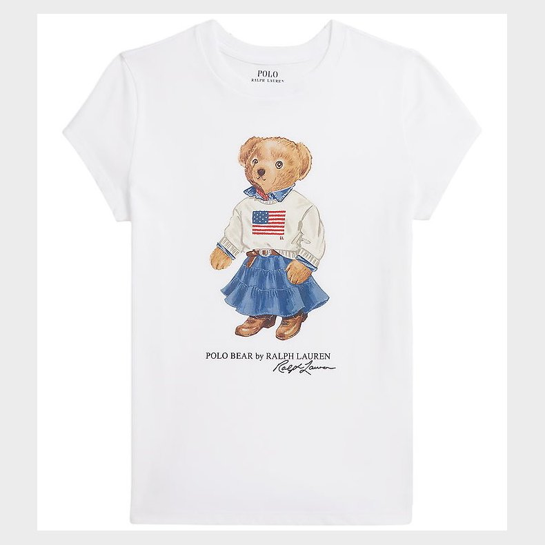 Polo Ralph Lauren T-shirt - Hvid m. Bamse