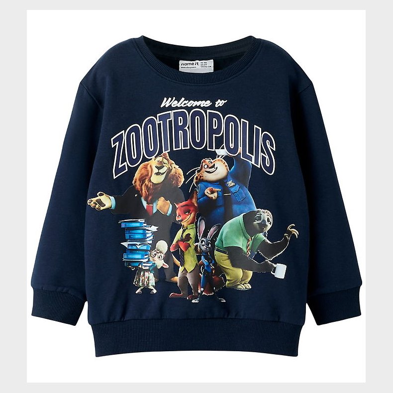 Name It Sweatshirt - NmmNoel - Zootropolis - Navy Blazer