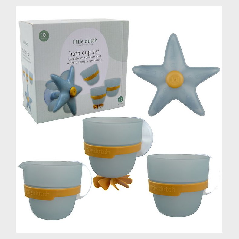 Little Dutch Badeleget�j - Badekop - Starfish - Blue