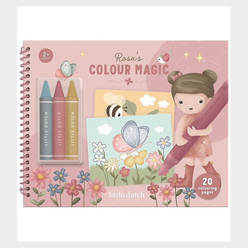 Litttle Dutch Malebog - Rosa