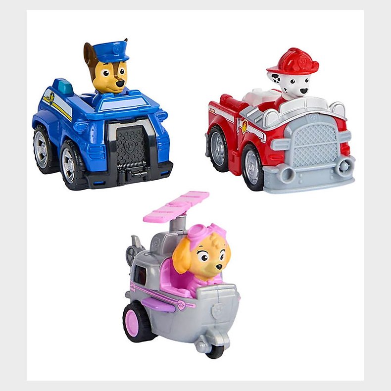 Paw Patrol Biler - Core Rescue Racer - 3-pak