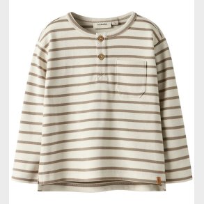 Lil' Atelier Bluse - NmmLimia - Turtledove/ Sephia Tint