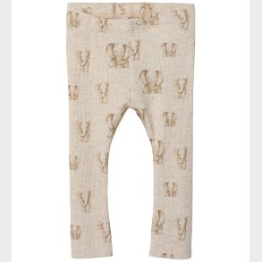 Name It Leggings - Rib - NbnDam - Peyote Melange