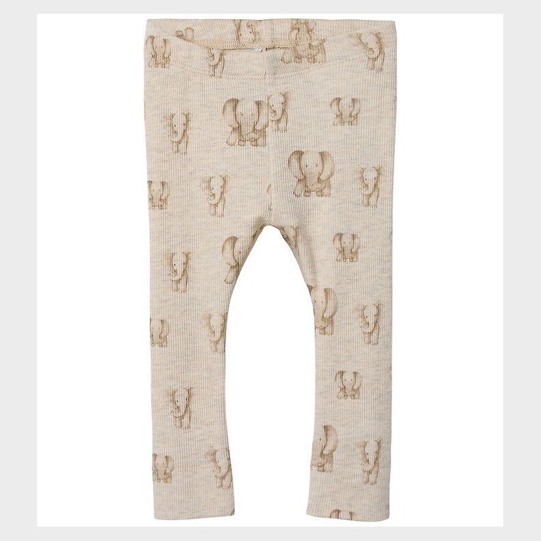 Name It Leggings - Rib - NbnDam - Peyote Melange