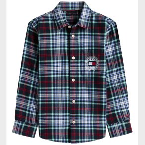 Tommy Hilfiger Skjorte - Graphic Check - Dark Navy/ Check Blue