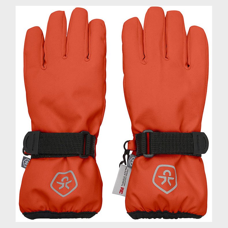Color Kids Handsker - Waterproff - Tangerine Tango