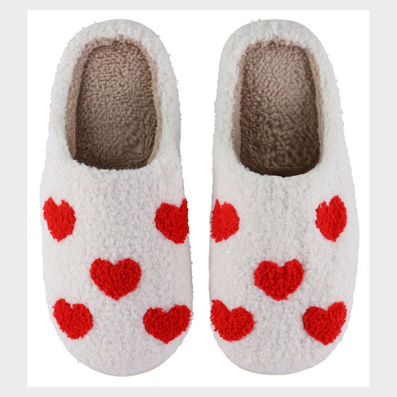 By St�r Hjemmesko - Slippers - Sm� Hjerter - R�d