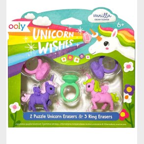 Ooly Viskel�der m. Duft - Unicorn Wishes Vanilla - 5 stk