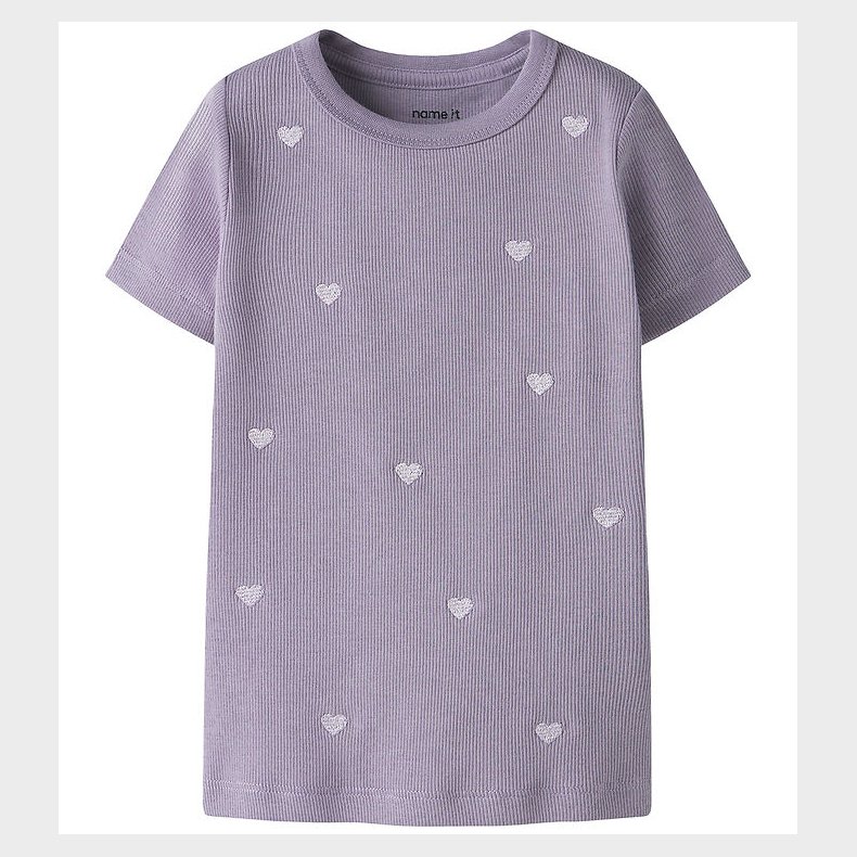 Name It Bluse - Noos - Rib - NmfNakal - Lavender Gray