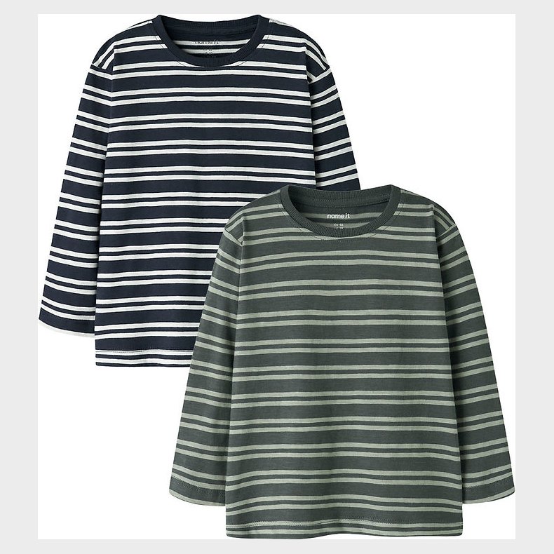Name It Bluser - 2-pak - NmmVaksel - Navy Blazer/Urban Chic