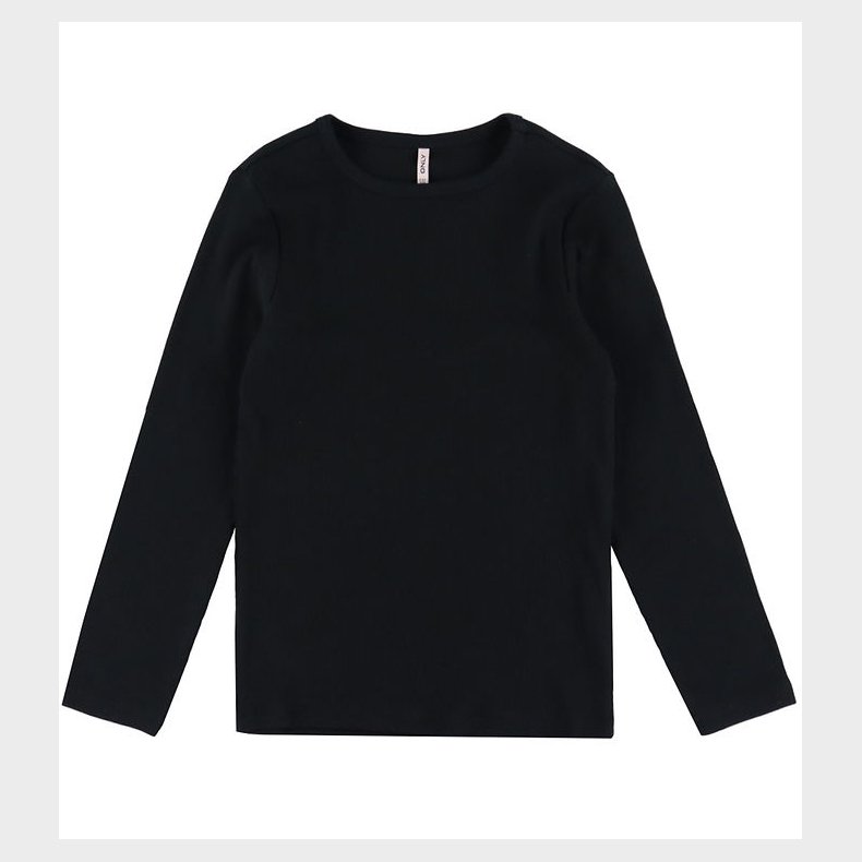 Kids Only Bluse - Noos - Rib - KogLucky - Sort