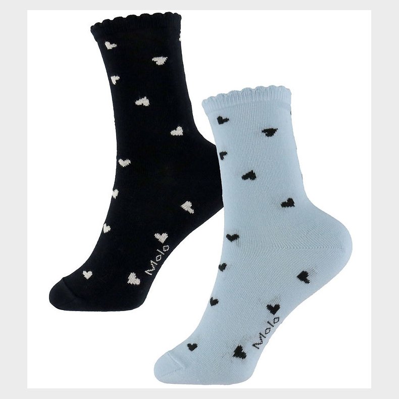 Molo Str�mper - 2-pak - Nomi - Sky/ Black