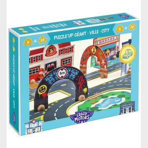 Djeco Puslespil - 33 Brikker - Crazy Motors - Voiture - Puzzl'Up