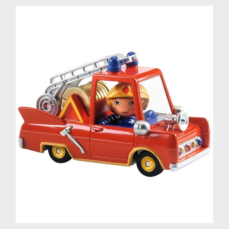 Djeco Bil - 7 cm - Crazy Motors - Little Fire Truck