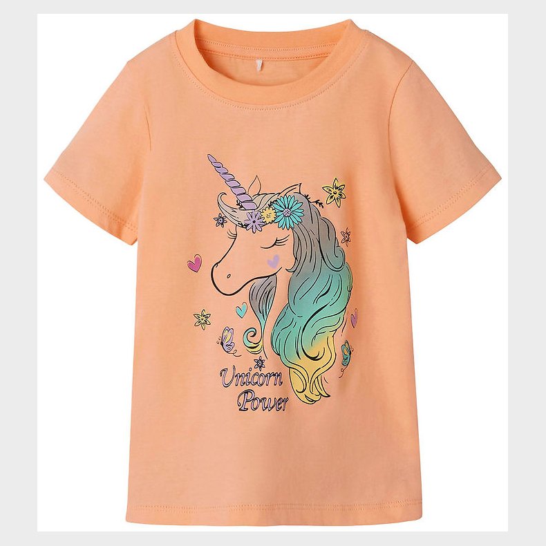 Name It T-shirt - NmfPzoey - Peach Nectar