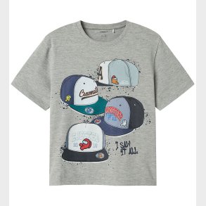 Name It T-shirt - NkmAlbi Among Us - Grey Melange