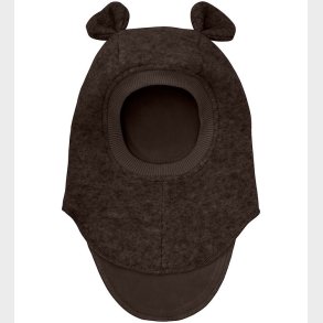 Huttelihut Elefanthue - Uld - 2-lags - Dark Brown Melange