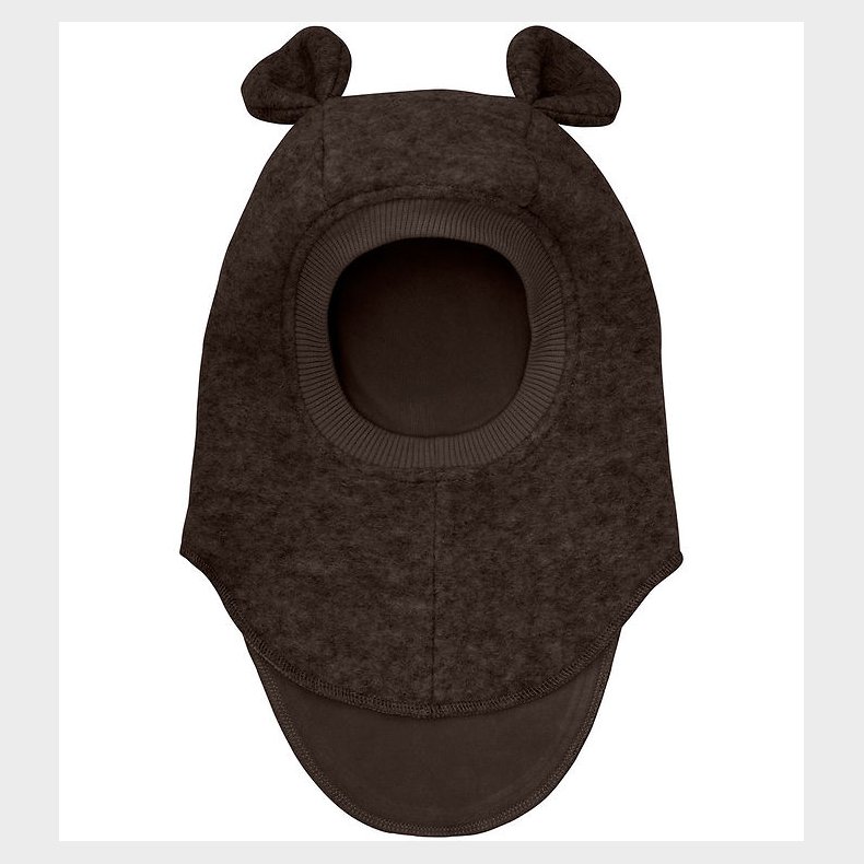 Huttelihut Elefanthue - Uld - 2-lags - Dark Brown Melange