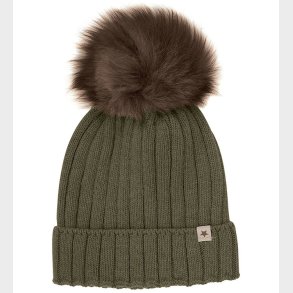 Huttelihut Hue - Uld - Strik - Beetle m. Kvast