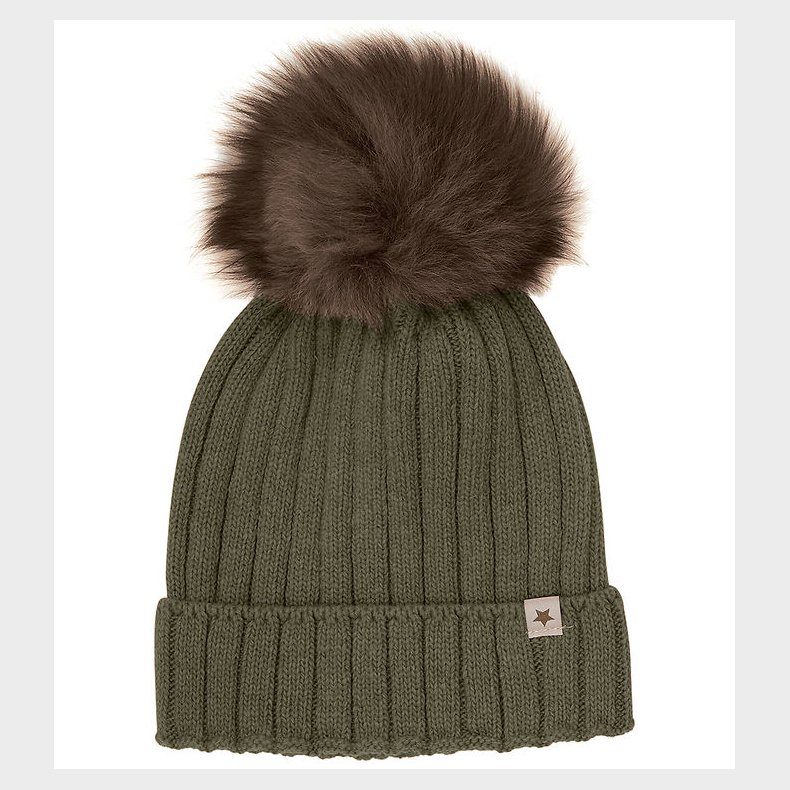 Huttelihut Hue - Uld - Strik - Beetle m. Kvast