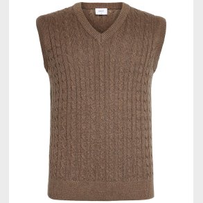 Grunt Vest - Strik - GrMoro - Nature Melange