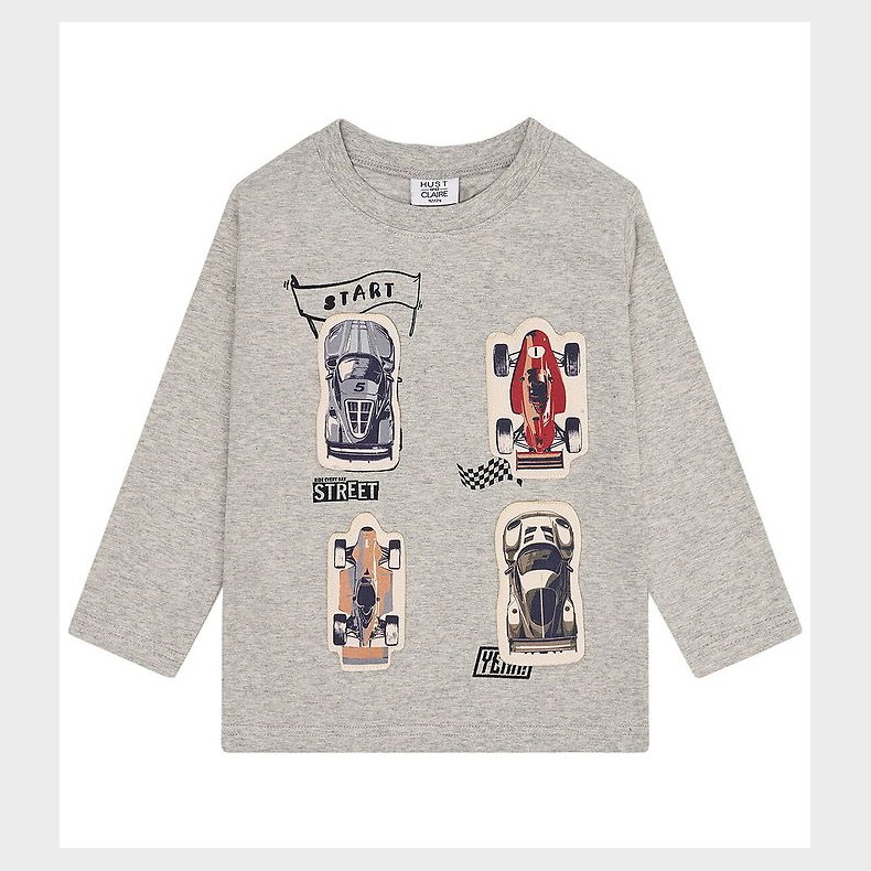 Hust and Claire T-shirt - HcAnton - Soft Grey Melange