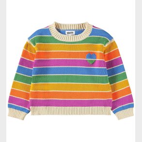 Molo Bluse - Strik - Gitty - Heart Rainbow