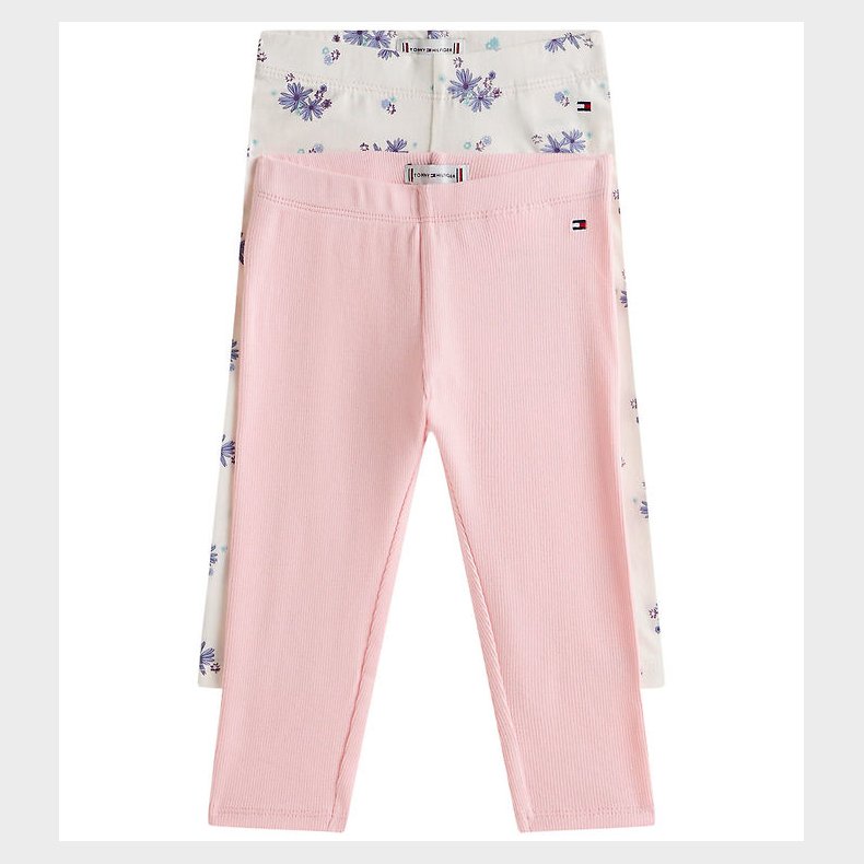 Tommy Hilfiger Leggings - 2-pak - Flower/ White
