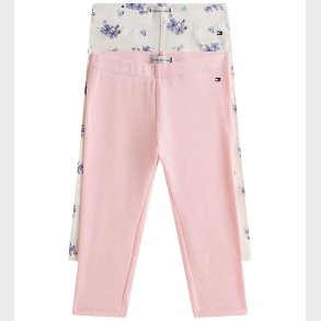 Tommy Hilfiger Leggings - 2-pak - Flower/ White