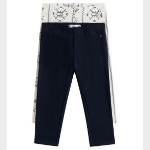 Tommy Hilfiger Leggings - 2-pak - Snowflake/ White