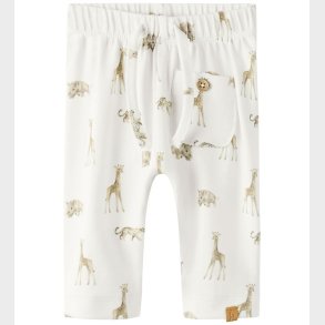 Lil' Atelier Bukser - NbmGayo - Coconut Milk/ Animals