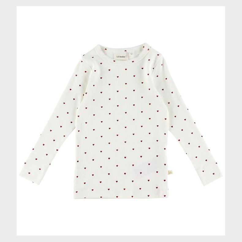 Lil' Atelier Bluse - NmfGago - Coconut Milk/ Heart