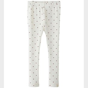 Lil' Atelier Leggings - NmfGago - Coconut Milk/ Heart