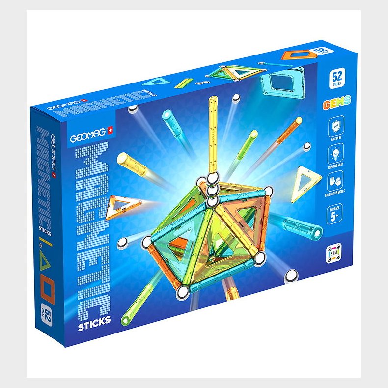 Geomag Magnetst - Sticks - 52 Dele