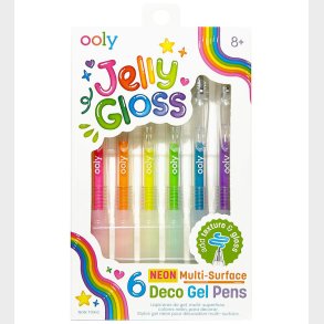 Ooly Kuglepen - Gel - 6 stk - Multi Surface Deco - Jelly Gloss N