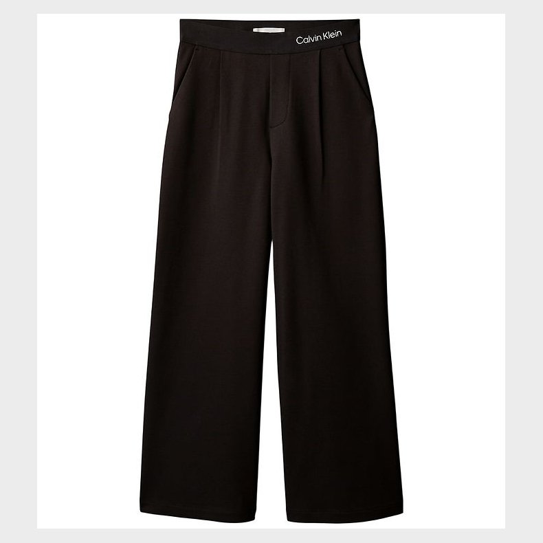 Calvin Klein Bukser - Wide Leg - Sort