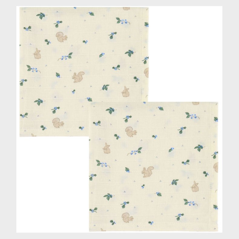 Cam Cam Stofbleer - Musselin- 70x70 cm - 2-pak - Blueberries